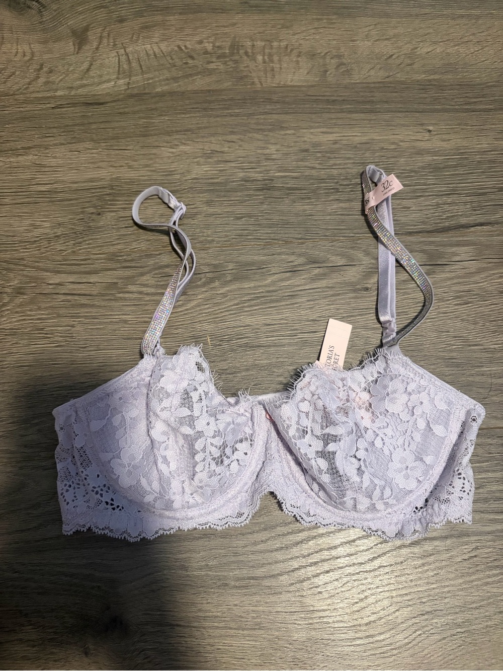 Victoria's Secret Lace Unlined Bralette in Light Lavender